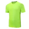 T288 Camiseta Masculina de Seda Gelada de Verão Cor Sólida Manga Curta para Ar Condicionado Tamanho Plus Gola Redonda Adequada para Comércio Transfronteiriço