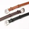 Cinturón Negro de Piel Genuina para Mujer, Moderno y Versátil, Estilo Nuevo, Piel de Primera Capa, Cinturón Decorativo para Mujer para Vestidos, Gabardinas, Suéteres, Venta al por Mayor