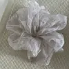 Scrunchie de Seersucker Nuvem Prateada Céu Estrelado Strass para Mulheres Elástico Listrado de Cabelo Cordão de Cabelo Elegante