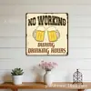 Comércio Exterior Retro Cerveja Café Copos de Papel Lata Pintura de Folha de Flandres Loja Decoração de Parede Folha de Flandres Padrões Personalizáveis
