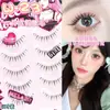 Menglu [W-23] Olhos da Boneca Barbie São Estendidos com Cílios Postiços Naturais Espessos e Inteiriços 5 Pares