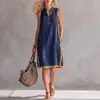 2026 Verano Transfronterizo Elegante y con Estilo Casual Europeo y Americano para Mujer Vestido Princesa de Cuello en V Vestido Holgado