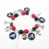 Pulseras de Perlas Elásticas Hechas a Mano de los Equipos de Fútbol NFL Más Vendidos Transfronterizos Dallas Cowboys Kansas City Chiefs