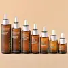 Veia Prateada Patente 20ml-100ml Frasco Conta-gotas Redondo com Tampa Nuvem Frasco Dosador de Líquido Essencial Frasco Marrom para Óleo Essencial