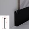Rodapié Integrado de Aleación de Aluminio 2cm 3/4/5/6/8cm Ranurado en Pared Empotrado Oculto
