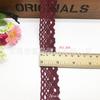 Cortina de sofá con encaje de algodón tipo rueda de 2,5 cm, accesorios textiles para el hogar, directa de fábrica