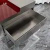 Gabinete de Herramientas para Barbería, Carrito de Herramientas para Salón de Peluquería, Gabinete para Cortar el Cabello de Peluquería, Estante de Almacenamiento, Gabinete con Espejo de Acero Inoxidable
