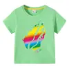 2023 Comercio Exterior Transfronterizo Ropa Infantil Camiseta de Manga Corta de Verano para Niños Camiseta Básica de Dibujos Animados para Niños Top de Manga Corta para Bebé