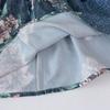 Ropa para Niños al por Mayor Trajes para Niñas Otoño 2024 Nuevo Imitación Mezclilla Floral Ropa Exterior + Falda Conjunto Casual de Dos Piezas