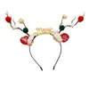 Diadema de Halloween Divertida para Fotos de Eventos Disfraz Accesorios de Cosplay Diadema de Flor Luminosa Pin Lateral Joyería para la Cabeza