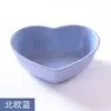Plato para Dips Japonés Creativo Hojas de Paja de Trigo Plato para Salsa de Soja Vinagre Condimentos Plato para Snacks de Cocina Plato en Forma de Corazón para Pepinillos