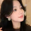 Pendientes de disco plisado, texturizados, color café para mujer, 2026, increíblemente elegantes, lujo ligero, diseño único, pendientes de alta gama