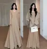 Vestido Blanco de Punto con Forro de Felpa para Mujer, Adecuado para Otoño e Invierno, Vestido Largo Ajustado con Tejido Cepillado, Estilo Berkeley, Grueso
