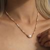Colar de Miçangas Cor Dopamina de Verão Açucarado Feito à Mão Pérola Shijia Miçangado Feminino Versátil Corrente para Clavícula