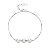 Pulsera pequeña y perfecta de plata esterlina S925 para mujer, de alta calidad, estilo coreano, exquisita y sencilla, joyería de nicho en línea para celebridades, gran oferta.