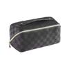 Ins Celebridade da Internet Bolsa de Ombro Bonita Xadrez Couro Sanfonado Almofada Bolsa de Maquiagem Bolsa de Ombro Estilo Retrô Bolsa de Maquiagem