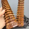 Torre Wen Chang de Treze Andares de Madeira de Tâmaras Trovão Natural, Aproximadamente 19cm de Altura, um Ornamento de Mesa de Estudo de Madeira Sólida para Alcançar o Sucesso Acadêmico