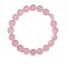 Novo Bracelete de Cristal Rosa Natural Otimizado, Simples e Luxuoso, Versátil para Mulheres, Popular em Transmissões Ao Vivo do Tiktok, Atacado