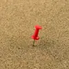 Chincheta roja para anuncio de jardín de infantes, pegamento fijo, clavo en forma de I, clavo de cabeza grande, clavos para pared con foto, clavos para pintar