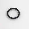 Anillo de Hebilla de Resorte de Metal Negro para Electroforesis de Cable de 5.0 mm de Espesor de 1.0 pulgada 232 mm Anillo de Hebilla Abierto Anillo de Llavero Herrajes para Equipaje