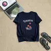 Camisa de Manga Corta con Estampado de Tomates Pequeños, Nuevo Estilo de Verano para Figuras Petite, Top Casual Versátil de Moda Estilo Coreano