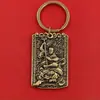 Venta al por mayor de fábrica Latón Ksitigarbha Bodhisattva Tianting Amuleto Budista Collar con Relieve Retro Llavero Juguete Cultural Colgante Personal