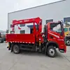 Distancia entre ejes de 3,6 m Dongfeng Huashen Hv3 (Placa de matrícula azul) Grúa Pluma de 4 Secciones de 6.3 Toneladas Montada en Camión Vehículo de Transporte de Elevación Montado en Camión