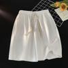 Waffe Shorts Masculino Verão Fino 2024 Novo Loose Casual Sports Trendy Brand Heavy Beach Calças de cinco pontos