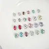 Rhinestones K9 de Alta Calidad en Forma de Huevo de Paloma Sin Base para Uñas, Rhinestones Apilados Minimalistas de Lujo Ligero, Accesorios de Uñas Portátiles