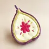Toalla Pequeña de Terciopelo Coral con Frutas Transfronteriza, Pañuelo Colgable, Toalla de Mano Gruesa Absorbente para Cocina y Baño, Regalo Souvenir