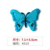 Tecido Bordado Colorido Borboleta Aplique para Colar Jaqueta Jeans Reparo de Buraco Aplique Artesanal DIY Acessórios de Vestuário Aplique Decorativo