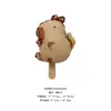 Novo Mini Capivara de Desenho Animado Kabibala Tartaruga Laranja Chapéu de Carro Decoração de Festa de Aniversário Balão de Filme de Alumínio