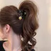 Grampo de Cabelo Estrela de Cinco Pontas Dourado de Alta Qualidade para Mulheres 2026 Novo Estilo Grampo para Rabo de Cavalo Alto Presilha Tubarão para Parte de Trás da Cabeça Penteado Acessório de Cabelo