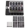 Caja de Fusibles para Coche, Accesorios para Barco y Coche, Tipo Tornillo Enchufable con Terminal Negativo, Luz Indicadora LED, Caja de Fusibles de Múltiples Vías
