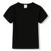 Camiseta de secado rápido para niños, camiseta publicitaria de cuello redondo en blanco, ropa para actividades infantiles de jardín, impresión de logotipo pintado a mano