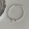 Pulsera Pequeño Pez Verano Dopamina Pulsera Cristal Azul Pulsera para Mujer Diseño de Lujo Ligero Dulce Lindo Combinable Novedosa