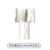 Estante de malla grande de sección de bambú de 25.4 mm, clip metálico antiestático, accesorios para estante de malla de alambre cromado, clips de plástico