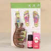 Pente de Massagem de Sândalo, Pente de Sândalo Dourado para Massagem de Meridianos e Pontos de Acupuntura, Pente Universal de Sete Dentes para Cabeça, Ombros e Pescoço Gua Sha