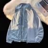 Jaqueta de lapela dupla face Primavera e Outono Casaco novo da marca de moda juvenil roupas masculinas podem ser usadas fora roupas de escalada