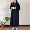 Vestido Largo Japonés de Mujer con Manga Linterna Holgado y Ajustado para Primavera 2024