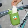 Soporte de botella de agua de dibujos animados, portavasos de silicona para coche de niños, nuevo diseño de motocicleta, conveniente bolsa para tazas y bolsa de almacenamiento para exteriores