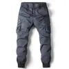 Overoles en stock otoño e invierno Nuevos overoles casuales para hombre europeos y americanos AliExpress cintura elástica de encaje pantalones con cordón en el tobillo