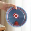 Juego de recipientes herméticos de paja de trigo para alimentos secos, verduras y frutas, tamaño grande, mediano y pequeño, con tapa, recipiente hermético de plástico portátil