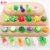 Nuevo Modelo de Serie de Verduras Semi-Tridimensional, Accesorios de Resina de Pegamento de Crema DIY Hechos a Mano, Adornos para el Cabello, Colgantes Decorativos