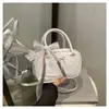 Versión Coreana Bolso de Mano de Encaje Versátil Boston 2025 Verano Nuevo de Moda Simple Dulce Bolso de Hombro Único Cruzado