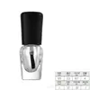 Botella Transparente de Vidrio para Esmalte de Uñas con Pincel Cuadrada Redonda Botella de Pegamento para Uñas Pegamento para Esmalte de Uñas Botella para Sub-embotellado Botella de Muestra
