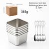 Juego de 12 Piezas de Cuenco para Salsa de Acero Inoxidable 304, Cuenco Dorado para Salsa, Plato para Condimentos, Taza para Salsa, Cuenco para Salsa de Mermelada con Cuchara