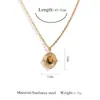 Collar Versátil de Moda de Lujo Ligero Estilo Ojo de Tigre Cadena para Clavícula Joyería Colgante de Acero Inoxidable Collar Estilo Ins Europeo y Americano