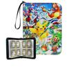 Álbum de Cartas Pokemon 4 Ranuras 9 Compartimentos Pokemon Cuero Colección Álbum Transfronterizo Dropshipping Tarjeta Cremallera Almacenamiento Álbum Bolsa