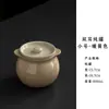 Olla Pequeña de Cerámica con Tapa para Sopa, Estofado de Huevo y Estofado Medicinal, Recipiente de Almacenamiento, Tarro para Sopa, Vajilla, Olla de Barro, Recipiente para Estofar